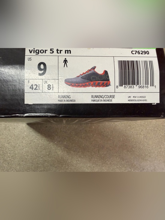 NWB Adidas Men’s Vigor Tr C76290 Trail Running Shoes Grey/red Size 9 main image 9
